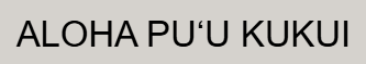 Puʻu Kukui Watershed Preserve